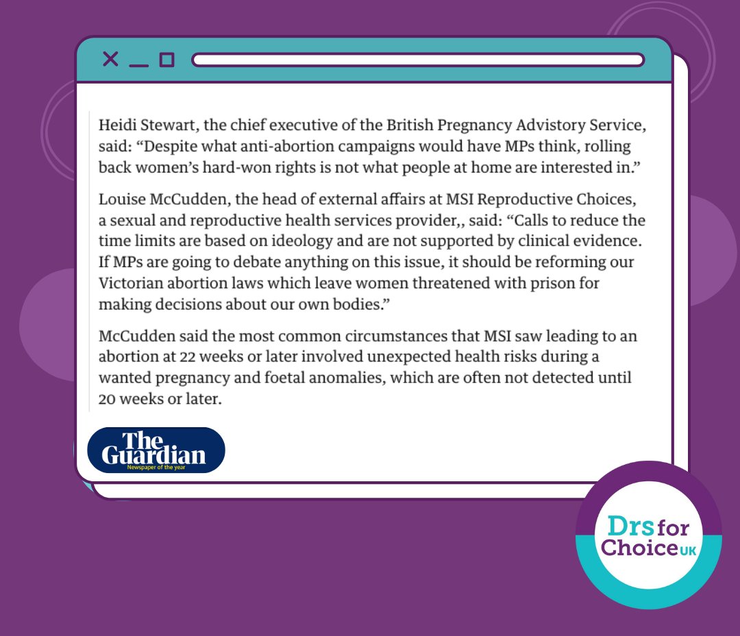 DrsforChoice_UK's tweet photo. Nigel Farage has now spoken suggesting lowering the current 24-week-limit for abortion in Britain. Thank you @bpas_1968 @msichoices for speaking to @guardian about why any such moves would be utterly wrong. We will always stand for choice. 
https://t.co/9AJ2xwbbHf https://t.co/KchgKmv9bI