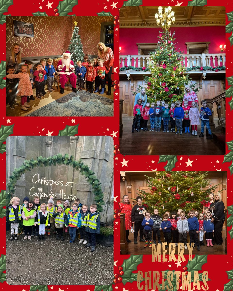 Today, the children were excited to go on an adventure to the North Pole in Callendar House. We met some special elves and Santa Claus along the way! 🎄🎅
