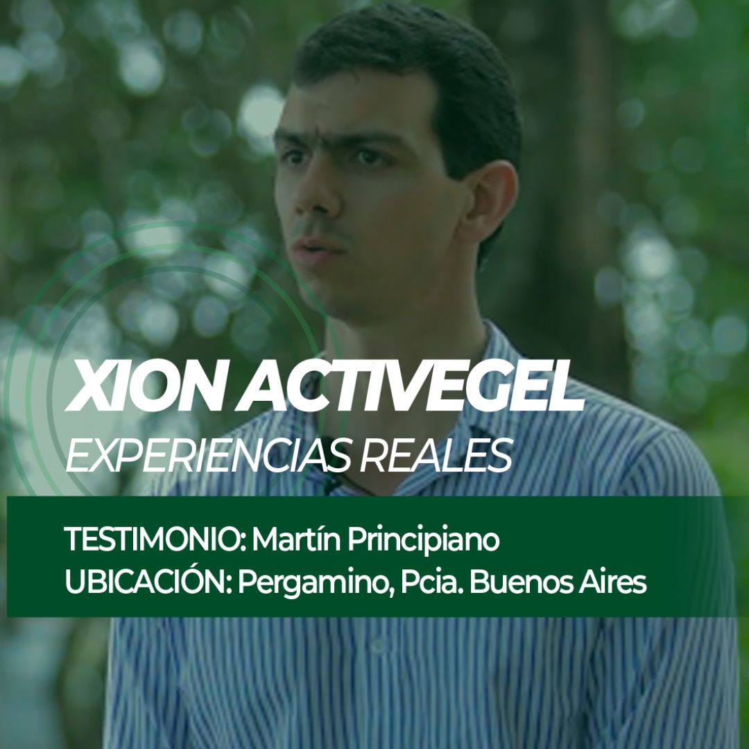 Experiencias reales by SpeedAgro 🌱 💪​ Mirá su testimonio completo en nuestra cuenta de Instagram 👉 instagram.com/reel/DDFQuQexH… 
👨‍🌾 Martin Principiano, asesor de LARES SRL en 📍 Pergamino, provincia de Buenos Aires, nos cuenta su experiencia con el uso de XION ACTIVEGEL.