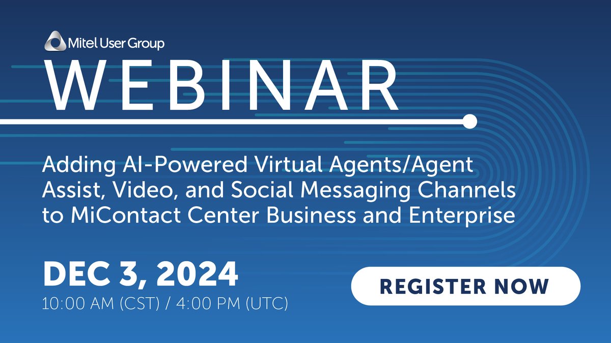 Don’t miss tomorrow’s webinar on AI-Powered Virtual Agents: Enhancing CX and Boosting Productivity! Join us to explore how AI can revolutionize customer experiences and streamline your operations. Save your spot now: bit.ly/3ZpCNwg