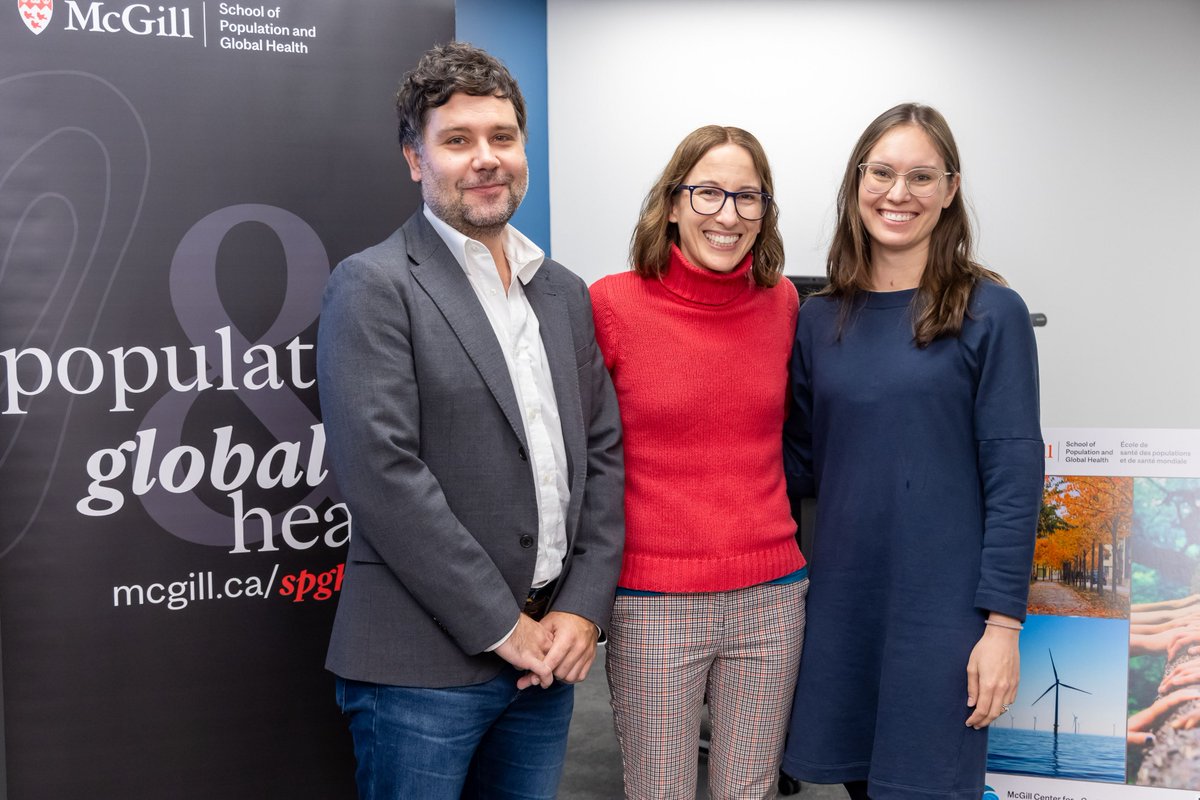 Jill Baumgartner (@jillcbaum) on Twitter photo Thrilled to launch the <a href="/McGill_SPGH/">McGill School of Population and Global Health</a> Centre for Climate Change & Health last week w/ Scott Weichenthal and Jura Augustinavicius. More soon!
mcgill.ca/climatehealth/ Thrilled to launch the <a href="/McGill_SPGH/">McGill School of Population and Global Health</a> Centre for Climate Change & Health last week w/ Scott Weichenthal and Jura Augustinavicius. More soon!
mcgill.ca/climatehealth/