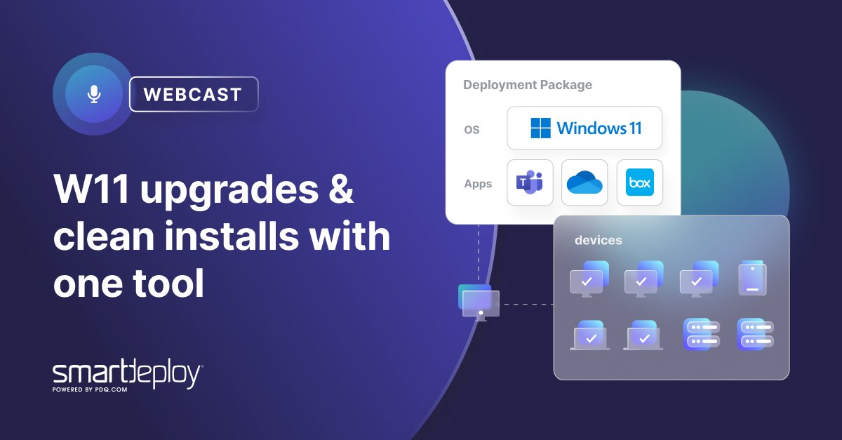 SmartDeploy's tweet image. Support for Windows 10 ends in October 2025. And you know what that means... 😅

Join us on December 4 at 12 p.m. MT for a live demo to see how SmartDeploy can help you neatly and efficiently migrate to Windows 11. hubs.ly/Q02ZKyzw0

#Windows10 #Windows11