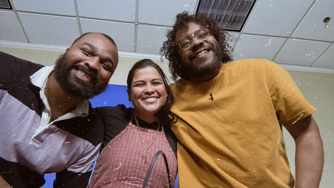 From left-to-right: Dave (DataDave), Janessa (Pods), and Adrian (okaydrian)