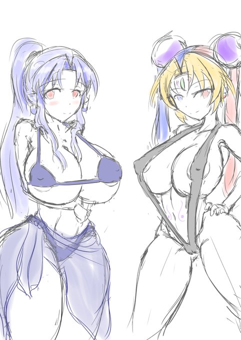 寝る前落書き
12月なのに水着絵((((ヽ''ω`))) 