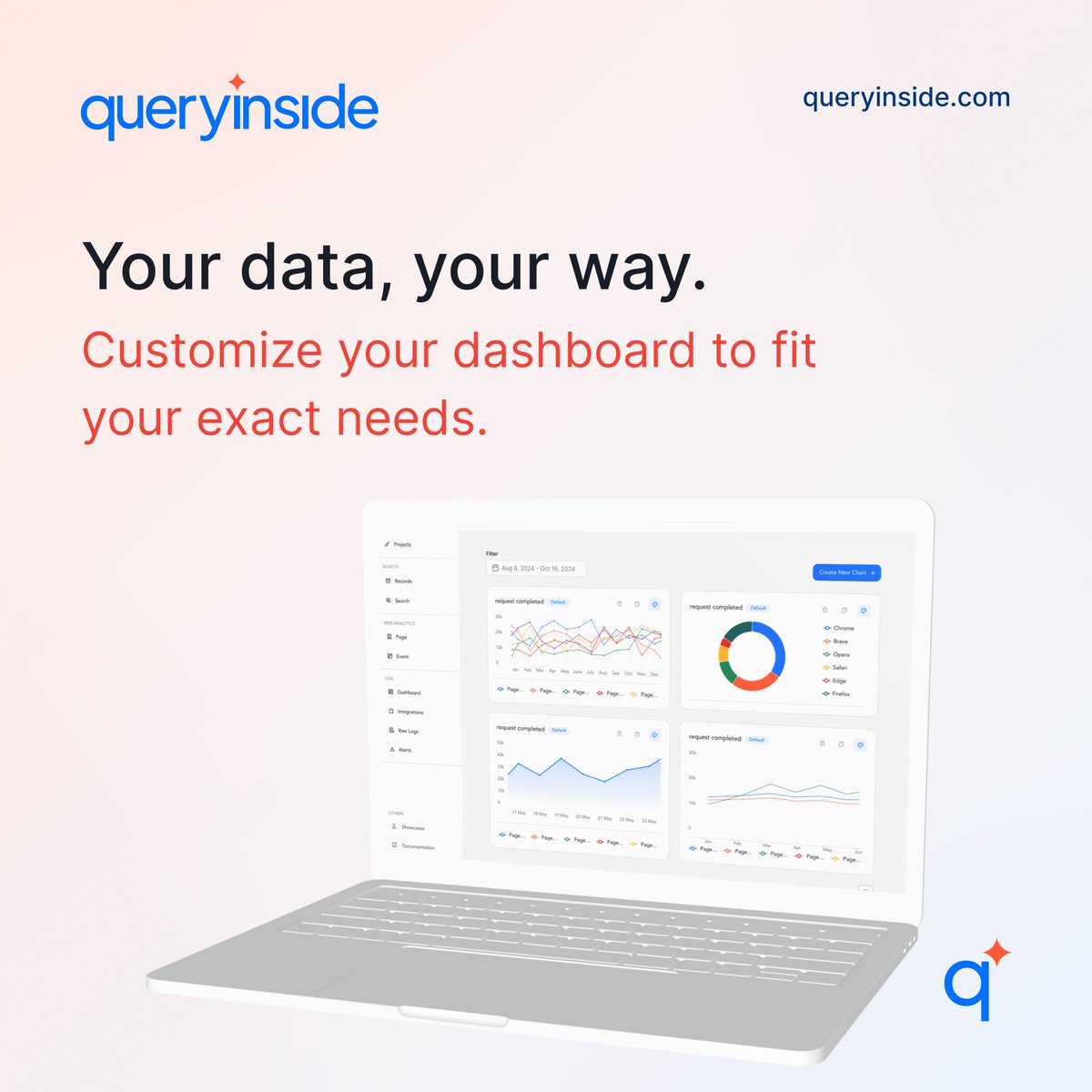 Don’t settle for one-size-fits-all. With customizable dashboards, you decide what takes center stage. Organize, prioritize, and visualize your data the way that works best for you. 💣
Queryinside always prioritizes customer's choice. 😉
#staytuned #queryinside
