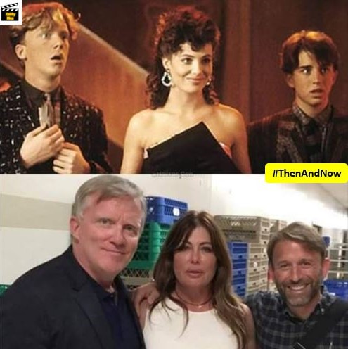 FilmsQuirky's tweet photo. I'm not surprised that Gary and Wyatt stayed in touch with Lisa.
#AnthonyMichaelHall #KellyLeBrock #IlanMitchellSmith
#WeirdScience #ThenAndNow #FilmX 📽️ 🎬 https://t.co/CFO7zyeFZq