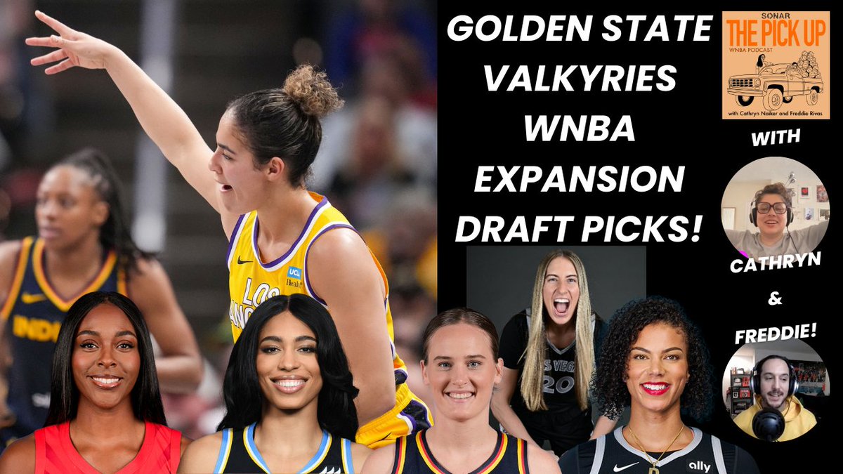 Ep 108 on <a href="/thesonarnetwork/">The Sonar Podcast Network 🎙</a> is LIVE 🎧🏀

Hosts <a href="/itsme_cathryn/">Cathryn Naiker 💅🍉🇵🇸</a> &amp; <a href="/FreddieRivas/">Freddie Rivas 🇨🇦🇳🇮</a> give their picks ahead of the @wnbagoldenstate expansion draft this Friday - check it out below👇

Listen: thesonarnetwork.com/the-pick-up/ep…
YouTube: youtu.be/1JIDvaPBtks