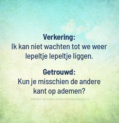dbrplaatjes's tweet photo. Meer leuke plaatjes vind je hier! --> https://t.co/j3QTl3DdqD
#spreuken #spreuk #quote #humor #grappig #leuke #relatie #getrouwd #huwelijk #verliefd #liefde #man #vrouw #single #vrijgezel #verkering #ademen #bed #slapen #slaap #slaapkamer #lief https://t.co/T831n6Nhb0