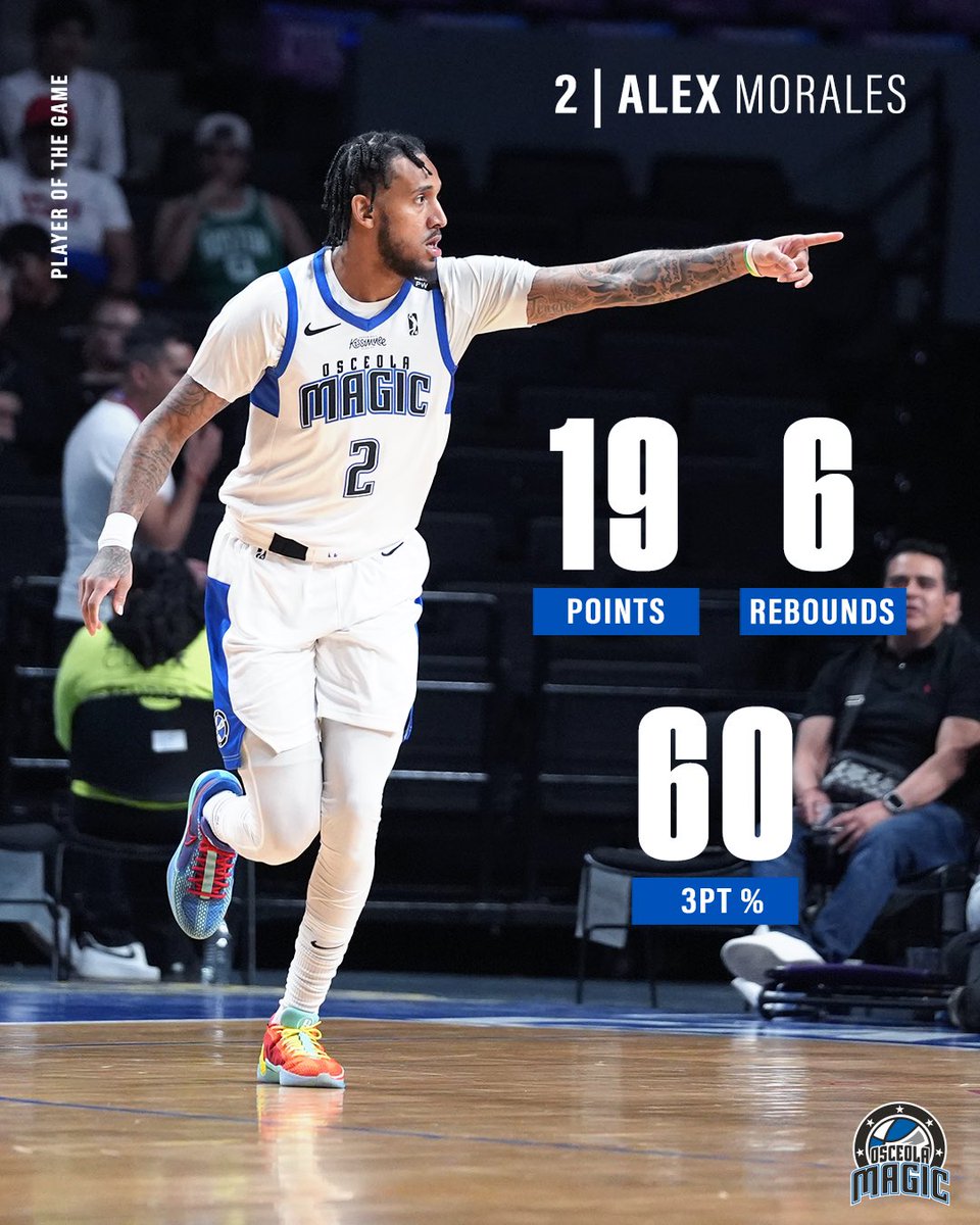 Osceola Magic (@osceolamagic) on Twitter photo .<a href="/alex_morales6_/">Heaven Sent π</a> came back with a π₯
Β
Morales returned to the lineup last night, after competing in FIBA AmeriCup Qualifiers with the Puerto Rican National Team, finishing with 19 PTS, 6 REB, and 3 3PM π₯ .<a href="/alex_morales6_/">Heaven Sent π</a> came back with a π₯
Β
Morales returned to the lineup last night, after competing in FIBA AmeriCup Qualifiers with the Puerto Rican National Team, finishing with 19 PTS, 6 REB, and 3 3PM π₯
