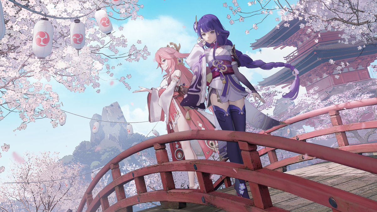 真希望春天趕快來到呢 🌸
I really wish spring would come soon.
#RaidenShogun #GenshinImpact #雷電将軍 #yaemiko #八重神子 #eimiko #原神