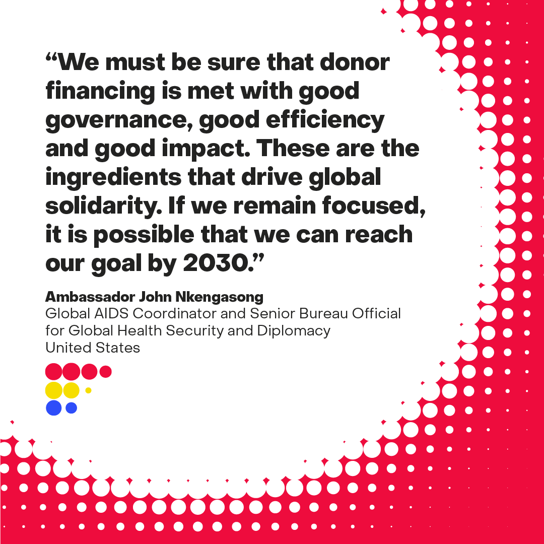 Ending AIDS as a public health threat has never been more possible, but the funding gap is widening.

<a href="/PEPFAR/">PEPFAR</a> <a href="/USAmbGHSD/">USAmbGHSD</a> Ambassador John Nkengasong joined <a href="/GlobalFund/">The Global Fund</a> media roundtable to call for continued global solidarity in the fight to #EndAIDS and for accelerated progress to