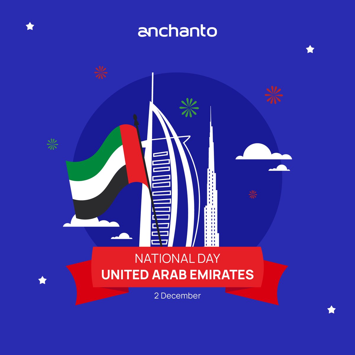 Happy National Day, UAE! 🎉 

Let's celebrate the spirit of unity, progress, and prosperity that defines this great nation. Wishing everyone in the UAE a day filled with pride, joy, and success. ❤️

#UAENationalDay