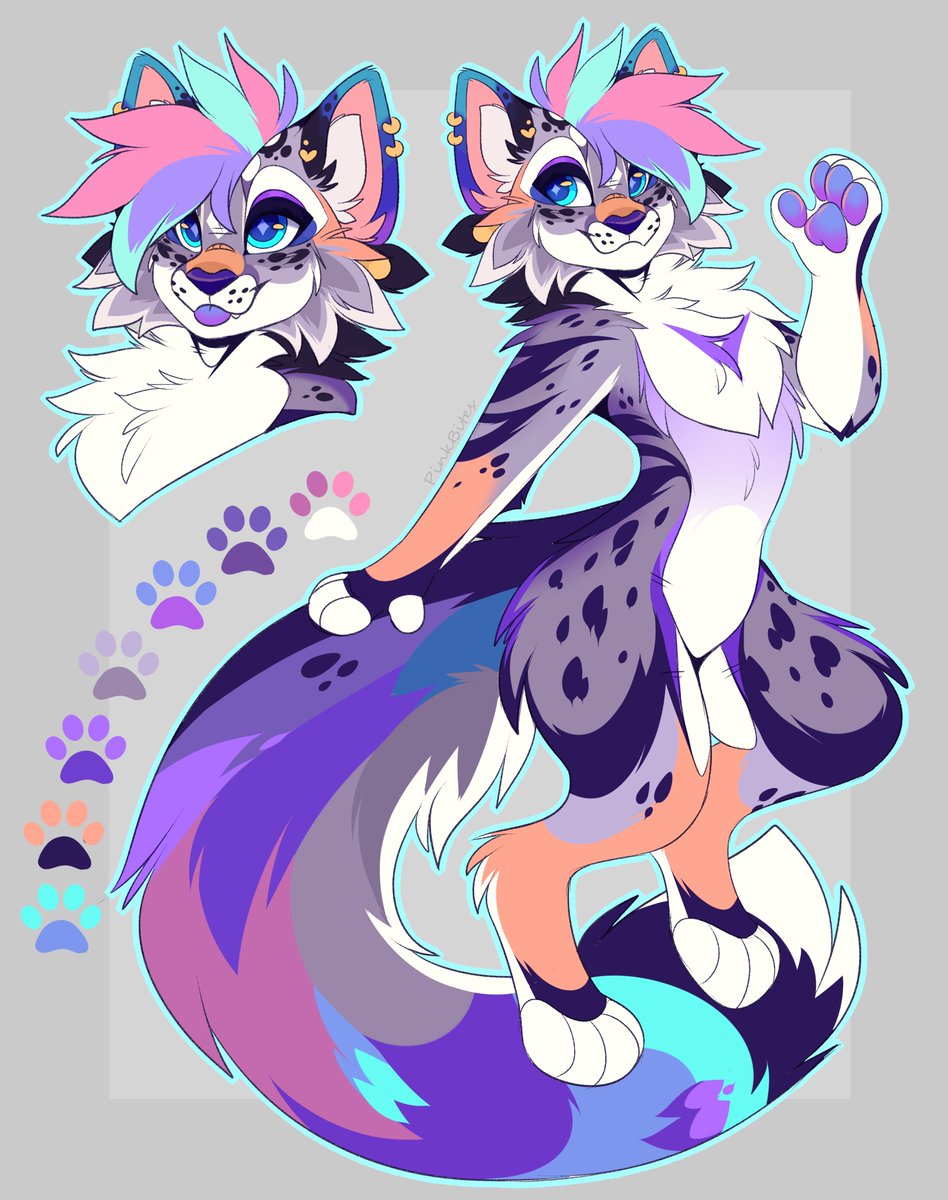 PinkBites02's tweet image. 💜✨ Big cat adoptable ✨💜

🔽 Info Below 🔽