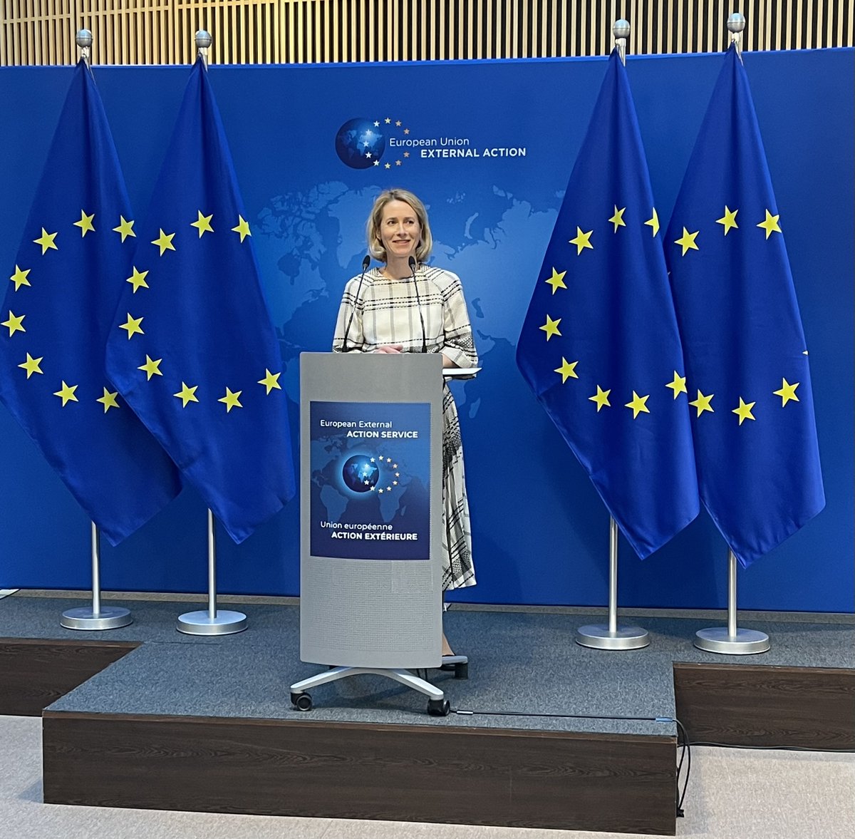 EU Service for Foreign Policy Instruments 🌐 (@eu_fpi) on Twitter photo Welcome to our new HR/VP <a href="/kajakallas/">Kaja Kallas</a>!
We were happy to meet you today & are very much looking forward to a fruitful cooperation, putting #EUForeignPolicy into action! Welcome to our new HR/VP <a href="/kajakallas/">Kaja Kallas</a>!
We were happy to meet you today & are very much looking forward to a fruitful cooperation, putting #EUForeignPolicy into action!