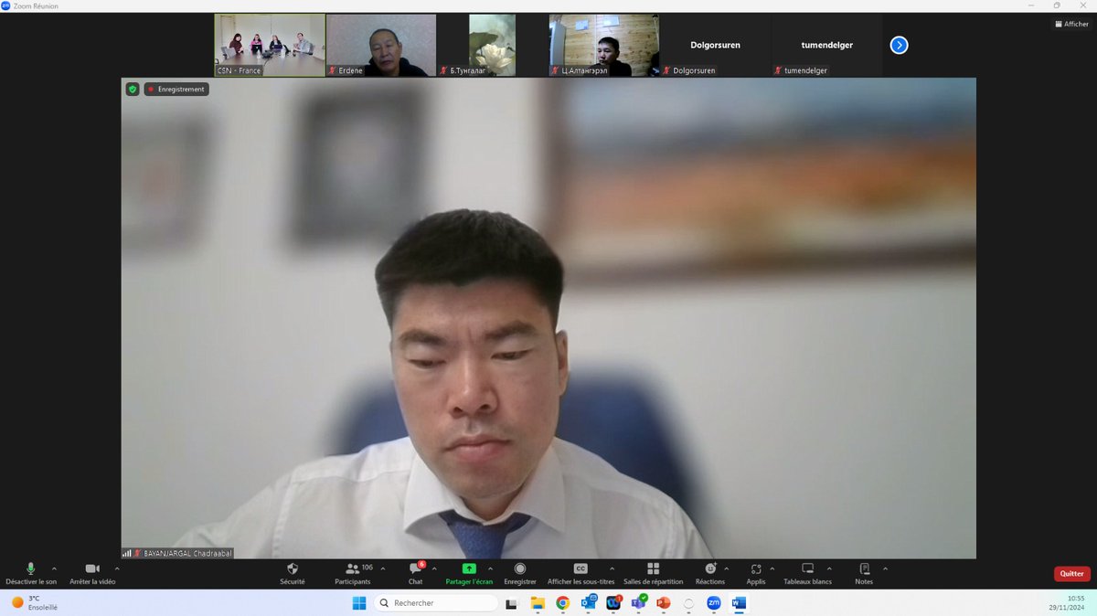 Notaires_CSN's tweet photo. Dans le cadre de l'accord de coopération entre le #CSN et la Chambre des #notaires de Mongolie, un webinaire sur le thème « Communication et relation client » a été organisé vendredi. @MeDESSERTENNE, #notaire et déléguée #CSN en charge des relations avec l'Asie orientale et l'Extrême-Orient, et Virginie THEVAUX, Directrice qualité et management du CSN ont partagé l’expérience française dans l’accompagnement des clients dans les études et les outils utilisés par les #NotairesdeFrance pour garantir la satisfaction de leurs clients.
