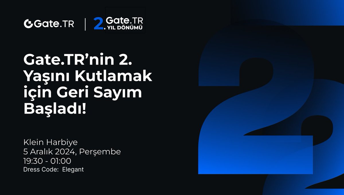 🎉 Şimdi Büyük Kutlama Zamanı! 🥂

Gate.TR ailesi olarak, 5 Aralık gecesi, Klein Harbiye’nin büyüleyici atmosferinde sürprizlerle dolu, enerjisi hiç düşmeyen bir geceye imza atıyoruz!

🎶 Müzik, dans, enfes ikramlar ve özel anılarla dolu olacak bu gece,