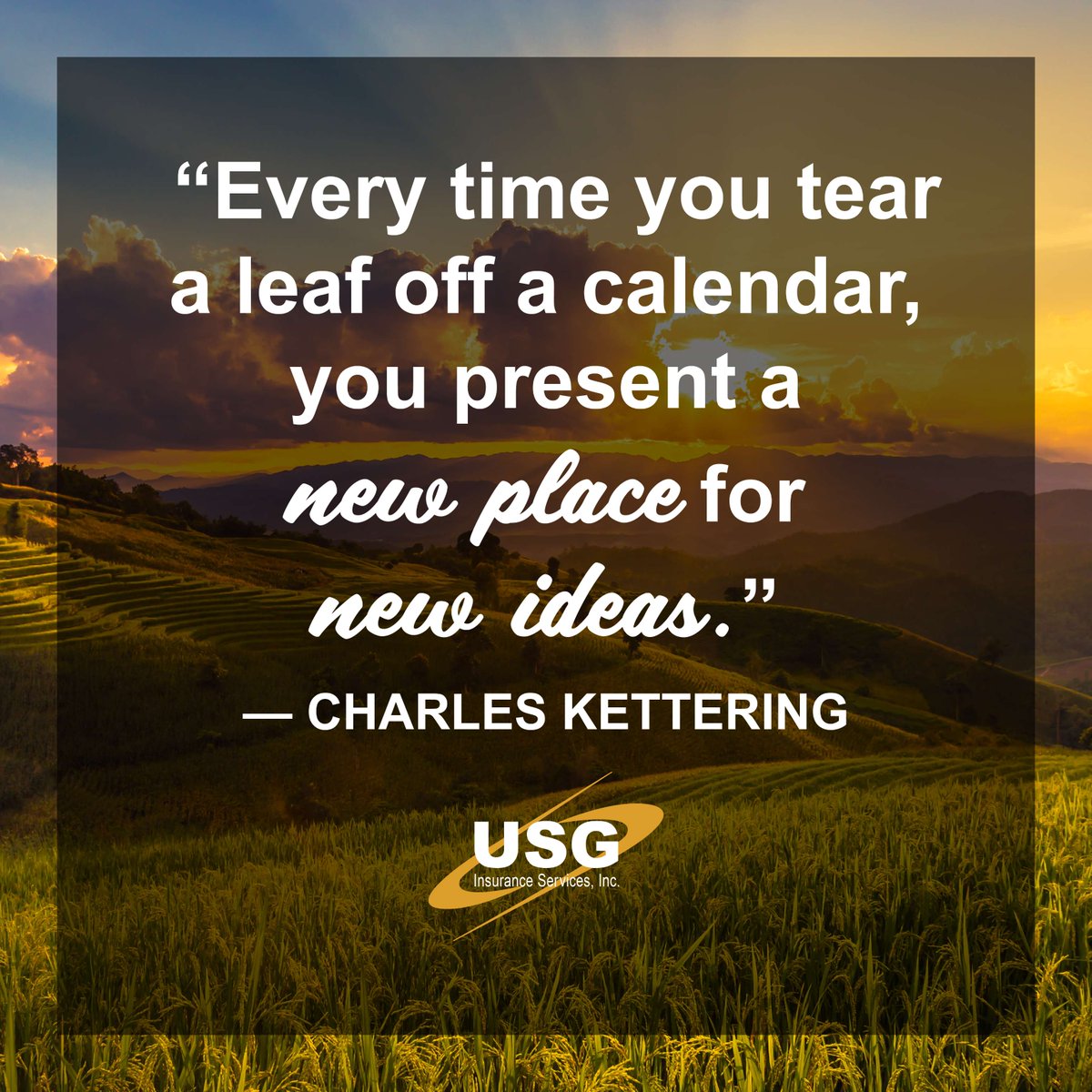USGInsurance's tweet photo. Reflect on how each day, month, and year offers us the chance to turn the page and begin anew. While it's easy to focus on what we've left behind—challenges, unfinished goals, —it’s equally important to embrace what lies ahead: fresh starts, bold ideas, and the chance to grow. https://t.co/SaJbu8jZH4
