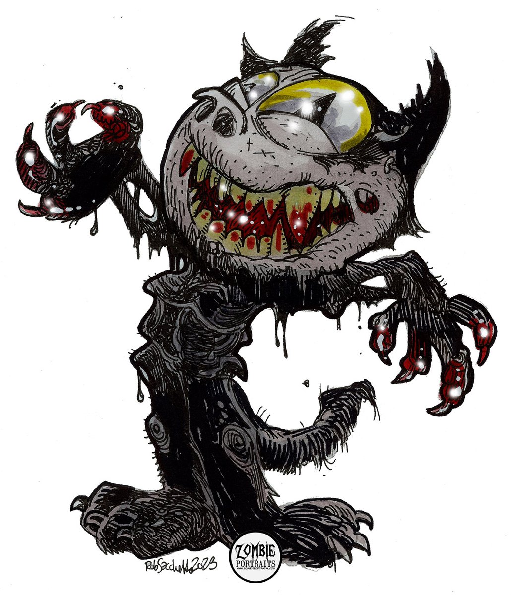 ZombiePortraits's tweet photo. A coterie of Zombie Cats! :) HAPPY MONDAY!!! #zombie #zombies #cat #cats #zombiecat #catzombie #zombiedrawing #zombieguy #zombieartist #zombieart #zombiedrawings #traditionalart #painting #penandink #horror #monday https://t.co/blzgak4Zk2