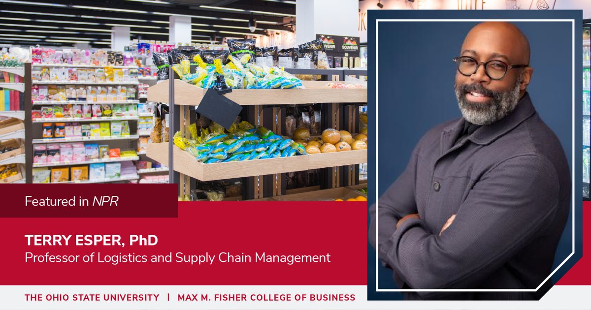 Fisher College of Business (@fisherosu) on Twitter photo 🔊 Supply chain disruptions often lead to consumer panic. Tune in to <a href="/NPR/">NPR</a>'s The Indicator from Planet Money #podcast where Prof. Terry Esper shares strategies to prevent panic buying during crises: n.pr/3VmQOZ1 🔊 Supply chain disruptions often lead to consumer panic. Tune in to <a href="/NPR/">NPR</a>'s The Indicator from Planet Money #podcast where Prof. Terry Esper shares strategies to prevent panic buying during crises: n.pr/3VmQOZ1
