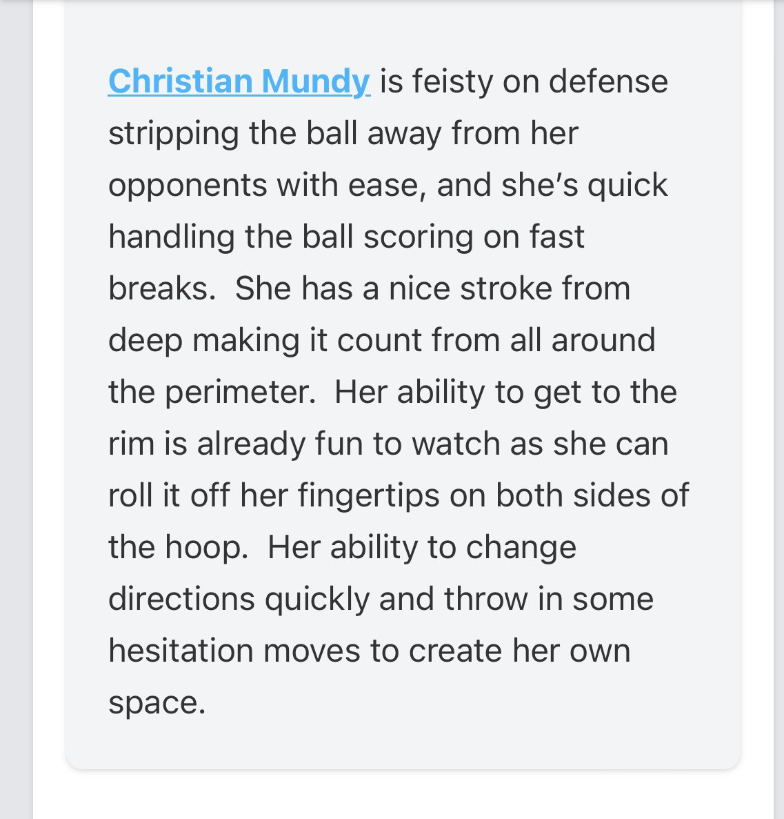 Thank you for the recognition and write up🫶🏾 <a href="/Mindy_McCarthy3/">Mindy McCarthy</a> <a href="/PGH_NC/">Prep Girls Hoops North Carolina</a>