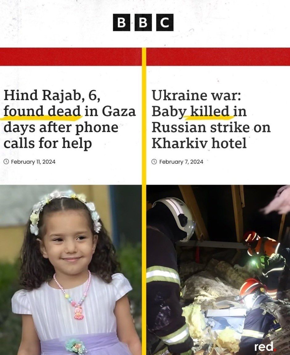 How the west reports the news