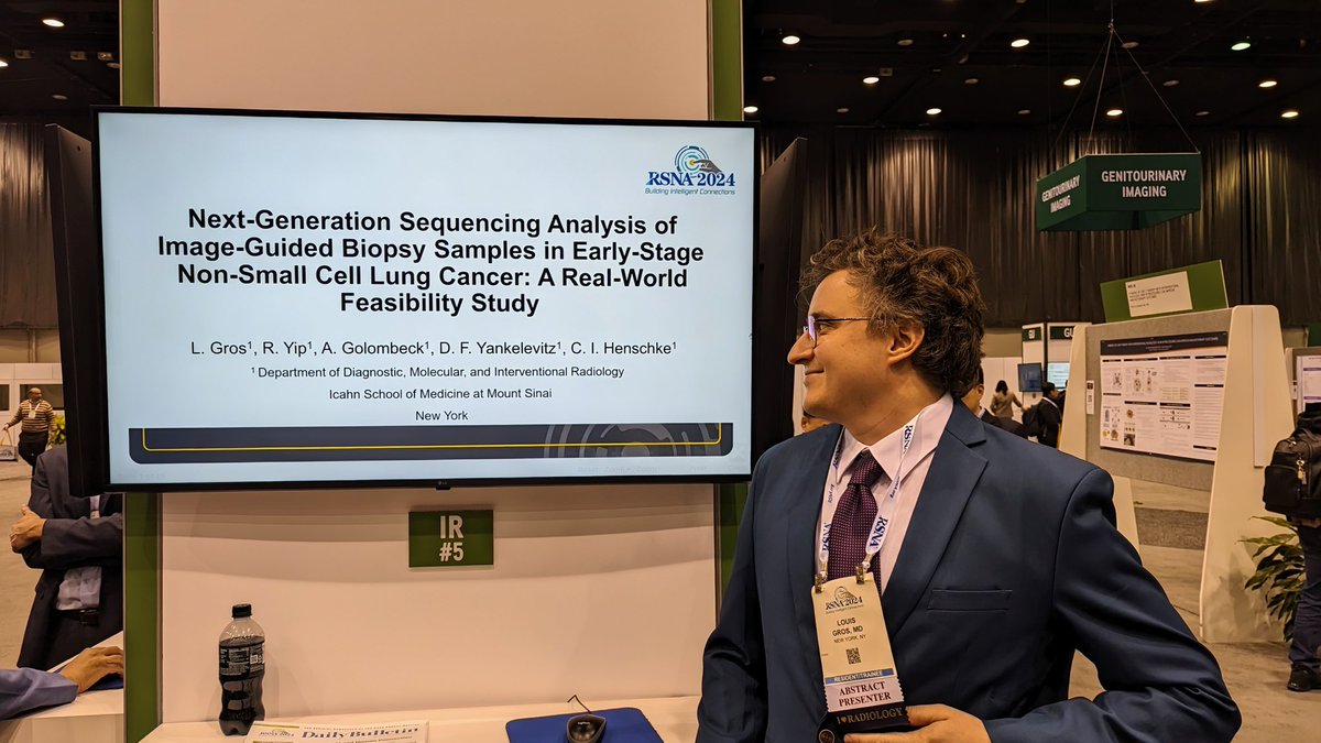 Louis Gros (@thelouisgros) on Twitter photo #RSNA24
NGS on early stage lung cancer ? 💥
-77 patients
-77 biopsies (FNA, CNB, EBUS-TBNA)
-DNA Sequencing feasibility -97.4% 🔥
-DNA sequencing deemed high-quality-90.9% 🔥
-RNA Sequencing feasibility- 66.2 %⚠️
<a href="/IcahnMountSinai/">Icahn School of Medicine at Mount Sinai</a> #RSNA24
NGS on early stage lung cancer ? 💥
-77 patients
-77 biopsies (FNA, CNB, EBUS-TBNA)
-DNA Sequencing feasibility -97.4% 🔥
-DNA sequencing deemed high-quality-90.9% 🔥
-RNA Sequencing feasibility- 66.2 %⚠️
<a href="/IcahnMountSinai/">Icahn School of Medicine at Mount Sinai</a>