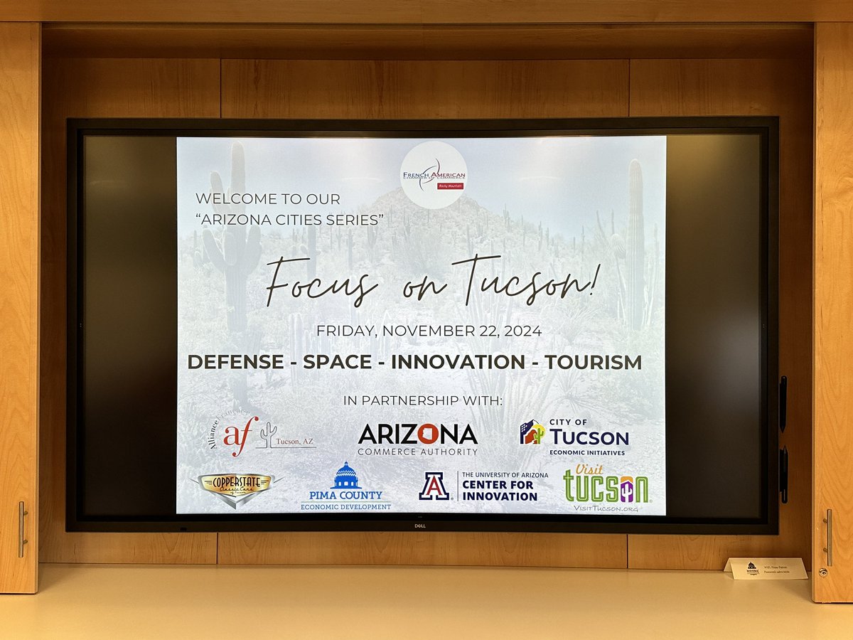 hvchiordi's tweet photo. Had a great time welcoming new friends and business reps from the French-American Chamber of Commerce! We’re very lucky to have shown them our region’s strengths and to cultivate new personal and professional relationships!

#OnePimaCounty #PimaCounty #PickPima #Tucson #FDI #France #PimaCountyEconomicDevelopment #EconomicDevelopment