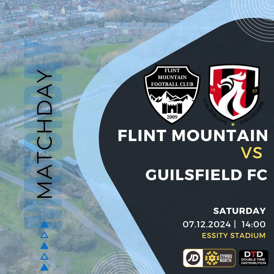NEXT UP: We are back at the Essity Stadium on Saturday afternoon as we welcome to <a href="/GUILS1957/">CPD Guilsfield FC</a> in the <a href="/CymruLeagues/">JD Cymru Leagues 🏴󠁧󠁢󠁷󠁬󠁳󠁿</a> #JDCymruNorth 

Come and get your local football fix as we look to secure more precious points!

🎟 Adults £8 | Concessions £4 | Under 16s FREE 

#VivaLaMountain
