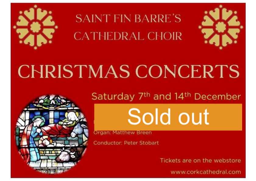 Our two Cathedral Choir Christmas Concerts are now sold out.  We're delighted!

If you have missed out, come to one of  our usual Festival of Nine Lessons and Carols services on Sunday 22nd December and Christmas Eve at 4pm.