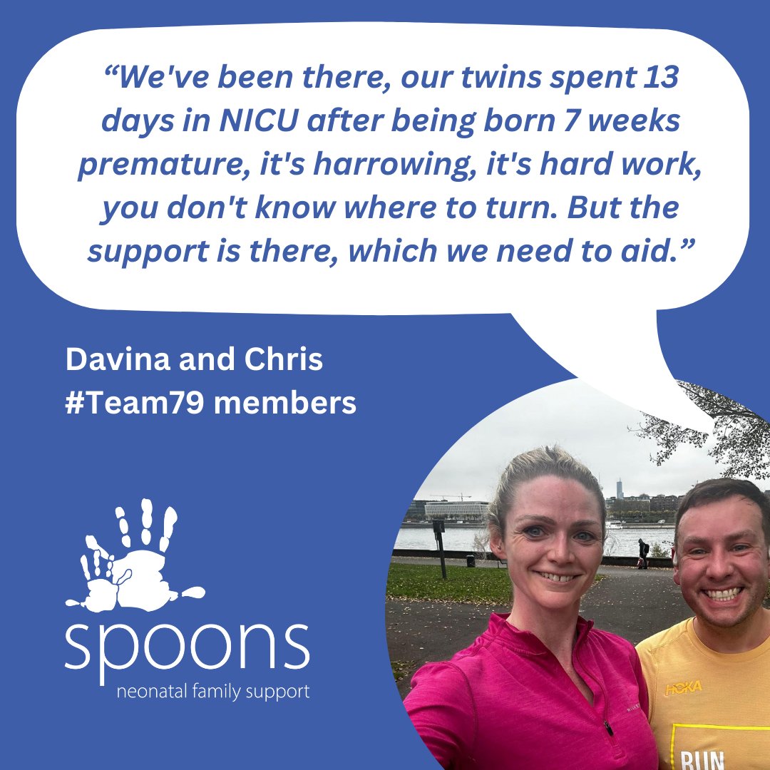 SpoonsCharity's tweet photo. It's Day 3 of 79 for those taking part in the 79 Day Fundraising Challenge to support Spoons.
Today, we're sharing the story of two incredible supporters ... Davina and Chris Cooke...
Join or support #Team79 #Run79 - https://t.co/hjaZLbQYm9 💙 https://t.co/YmsBxnc6V3