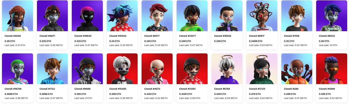 【速報】RTFKTが運営を終了する計画を発表

昨夜0.88まであったFloorが一気に0.2代に突入(ホルダーの投げ売りが継続中)

昨日Floor上がる前に発表してくれよ！（私のアイコンどうしたらいいんw？）

👇以下公式声明文の要約です