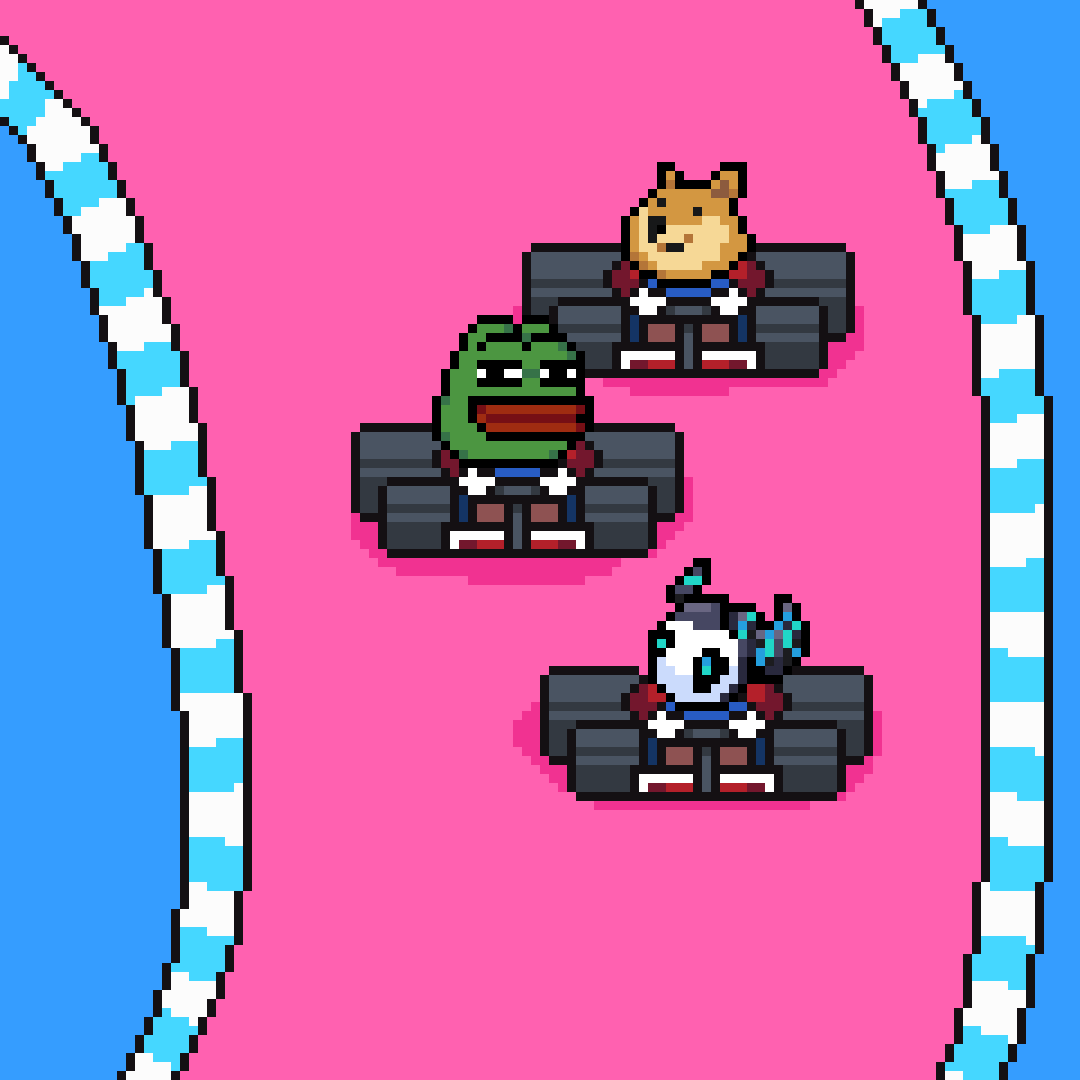 The All-Stars are racing to success! Only up from here! 👾✨
