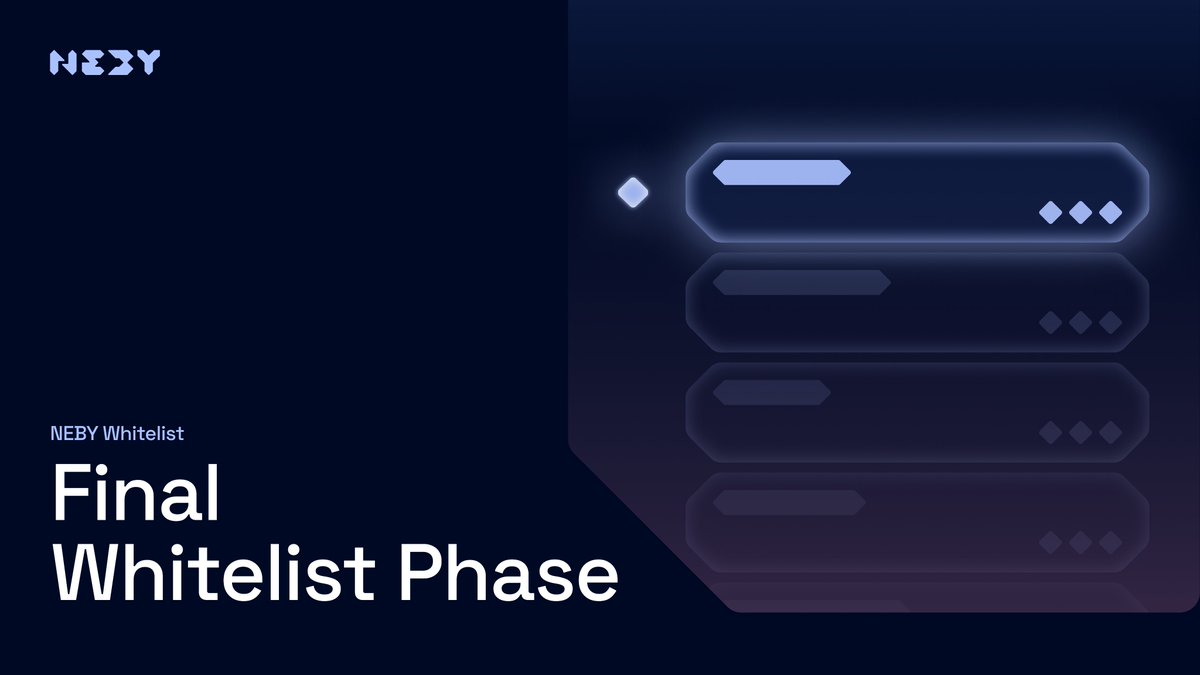 NebyExchange's tweet image. Final Phase of the NEBY Whitelist
Whether you’re new or missed earlier rounds, this is your moment to support NEBY and secure your spot.

🗓Apply until 04.12.2024, 10 AM CET
🔗Apply here: app.neby.exchange/whitelist

The premier DEX on the @OasisProtocol $ROSE
How to be selected🧵⬇️