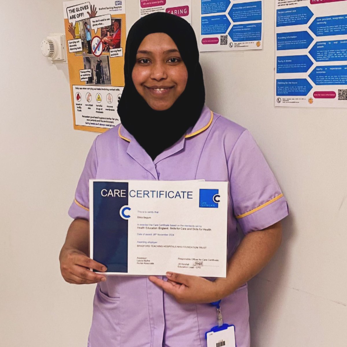 The CPD Team (@bthft_cpd) on Twitter photo Congratulations Bilkis on achieving your Care Certificate 👏🏻👏🏻👏🏻 #CareCertificate #bthft <a href="/BTHFT/">Bradford Teaching Hospitals NHS FT</a> <a href="/BEaT_BTHFT/">Bradford Education & Training</a> Congratulations Bilkis on achieving your Care Certificate 👏🏻👏🏻👏🏻 #CareCertificate #bthft <a href="/BTHFT/">Bradford Teaching Hospitals NHS FT</a> <a href="/BEaT_BTHFT/">Bradford Education & Training</a>