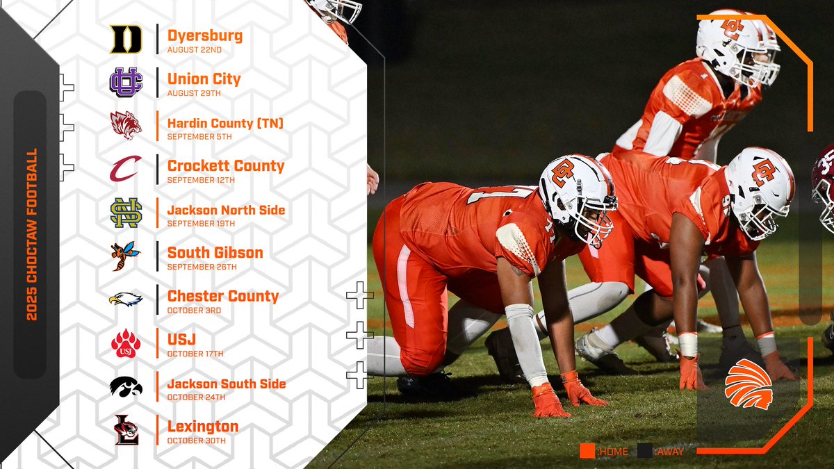 🚨2025 DYER COUNTY FOOTBALL SCHEDULE🚨

🟠⚪️Mark Your Calendars!⚪️🟠