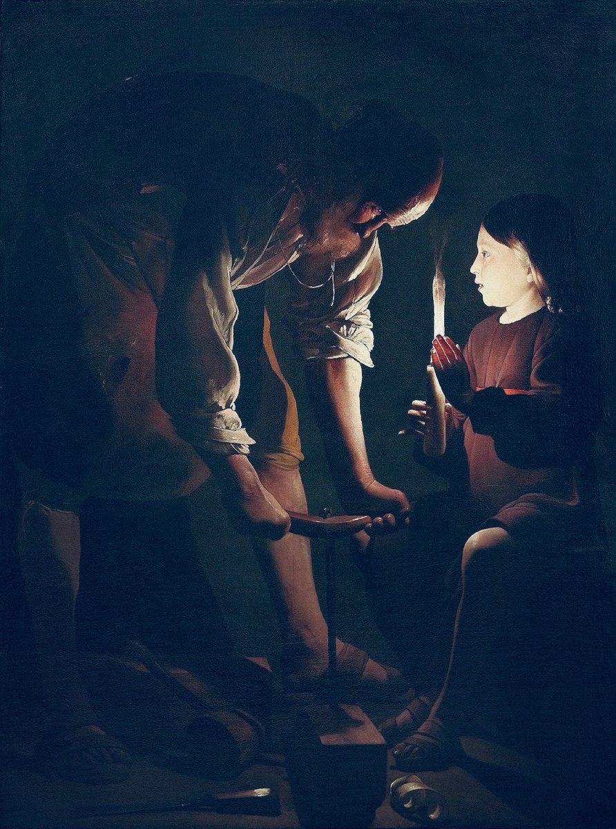 Mardi de la première semaine de l’Avent.

« Dépouillons-nous donc des œuvres des ténèbres et revêtons les armes de la lumière. » (Rm 13)

[Georges de La Tour - Saint Joseph - entre 1638 et 1645.]