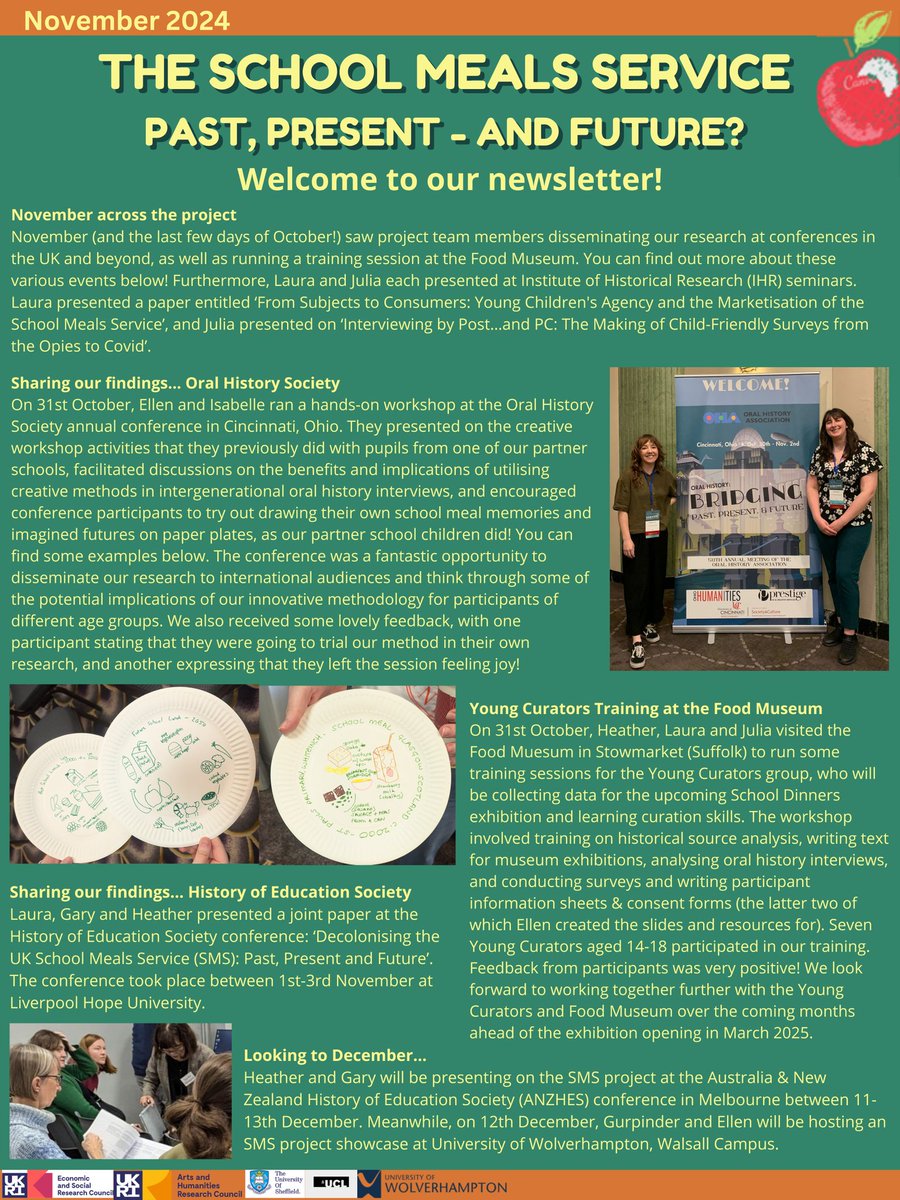 ESRC School Meals Service 🍽 (@esrcschoolmeals) on Twitter photo Our project newsletter for November is here! Looking back over another busy month of creative conference sessions and museum workshops #histed <a href="/_isabellectr/">Dr Isabelle Carter</a> <a href="/EllenLauraB/">Dr. Ellen Bishop</a> <a href="/HeatherLWEllis/">Dr Heather Ellis </a> <a href="/GurpinderLalli/">Gurpinder Lalli</a> <a href="/laura_c_newman/">Laura-Casey Newman</a> <a href="/FoodMuseumUK/">Food Museum</a> <a href="/EducationSheff/">Education@Sheffield</a> <a href="/UoW_CREST/">CREST</a> <a href="/IOE_ICHRE/">ICHRE at UCL IOE</a> Our project newsletter for November is here! Looking back over another busy month of creative conference sessions and museum workshops #histed <a href="/_isabellectr/">Dr Isabelle Carter</a> <a href="/EllenLauraB/">Dr. Ellen Bishop</a> <a href="/HeatherLWEllis/">Dr Heather Ellis </a> <a href="/GurpinderLalli/">Gurpinder Lalli</a> <a href="/laura_c_newman/">Laura-Casey Newman</a> <a href="/FoodMuseumUK/">Food Museum</a> <a href="/EducationSheff/">Education@Sheffield</a> <a href="/UoW_CREST/">CREST</a> <a href="/IOE_ICHRE/">ICHRE at UCL IOE</a>