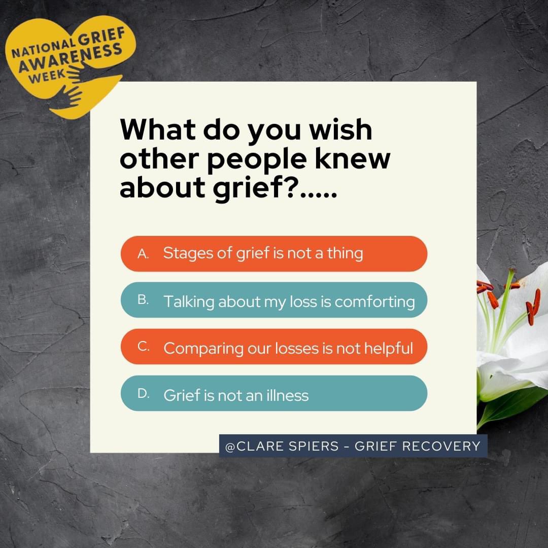 #NationalGriefAwarenessWeek  It’s really important to be able to talk 🧡