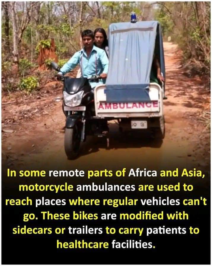 bedfordems's tweet photo. Motorcycle ambulances are used in remote parts of Africa and Asia to reach places where regular vehicles can't go.
#Motorcycle #Ambulance #Africa #Asia https://t.co/DUwtjdz531