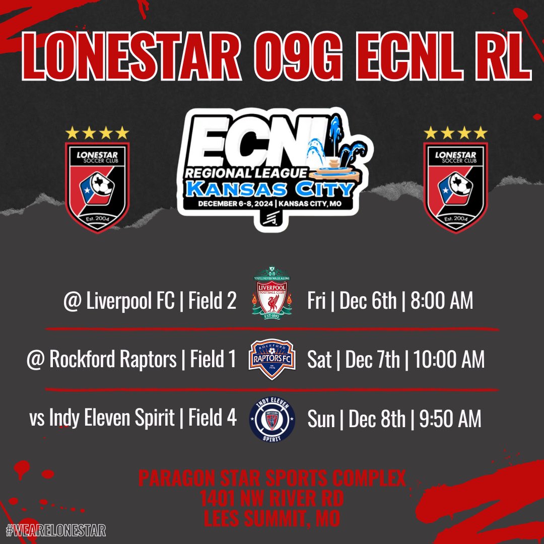 Lonestar09G_Red (@lonestar09g_red) on Twitter photo Making sure all our cold weather gear is accounted for before heading out to the ECNL RL Kansas City Showcase on Thursday! Come check us out if you are in attendance.
<a href="/LonestarSC/">Lonestar SC ⚽️</a>
<a href="/ECNLgirls/">ECNL Girls</a>
<a href="/TopDrawerSoccer/">TopDrawerSoccer</a>
<a href="/TheSoccerWire/">SoccerWire</a>
<a href="/PrepSoccer/">Prep Soccer ⚽️</a>
<a href="/ImYouthSoccer/">ECNL/GA/Recruiting/College Soccer</a>
#WeAreLonestar
#ECNLRLKC Making sure all our cold weather gear is accounted for before heading out to the ECNL RL Kansas City Showcase on Thursday! Come check us out if you are in attendance.
<a href="/LonestarSC/">Lonestar SC ⚽️</a>
<a href="/ECNLgirls/">ECNL Girls</a>
<a href="/TopDrawerSoccer/">TopDrawerSoccer</a>
<a href="/TheSoccerWire/">SoccerWire</a>
<a href="/PrepSoccer/">Prep Soccer ⚽️</a>
<a href="/ImYouthSoccer/">ECNL/GA/Recruiting/College Soccer</a>
#WeAreLonestar
#ECNLRLKC