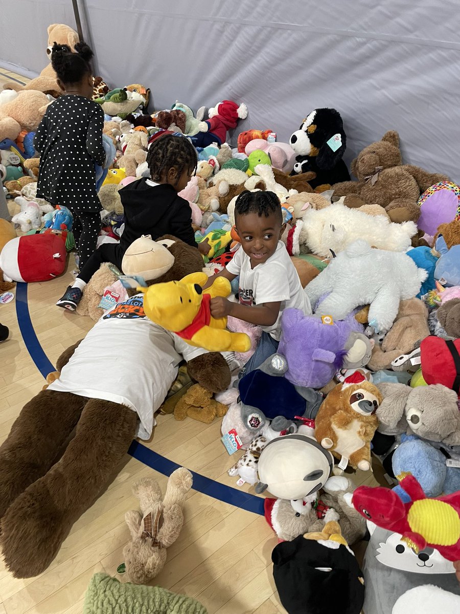 CheckersHockey's tweet photo. Those stuffed animals yall threw on the ice are now making their way into the community!

Chubby spent this morning making a special Teddy Bear Toss delivery to the Alliance Center For Education! https://t.co/XOT3qnCRyQ