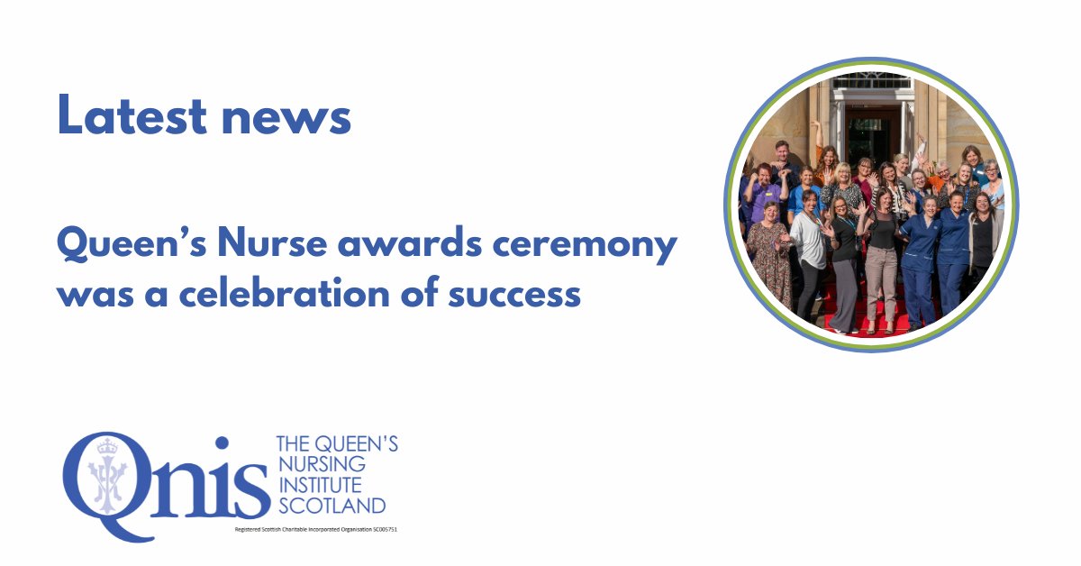 Latest news

Queen's Nurse awards ceremony was a celebration of success

The ceremony saw 21 new Queen's Nurses awarded the title, after completing our unique nine-month programme.

Two QNIS Fellowships were also awarded.

Click here to read more: qnis.org.uk/celebrating-th…