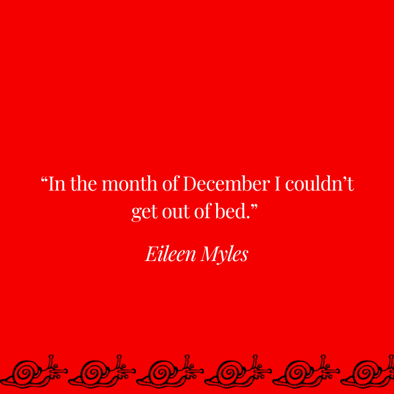 It's the first week of December. Can any of us really bear getting out of bed?