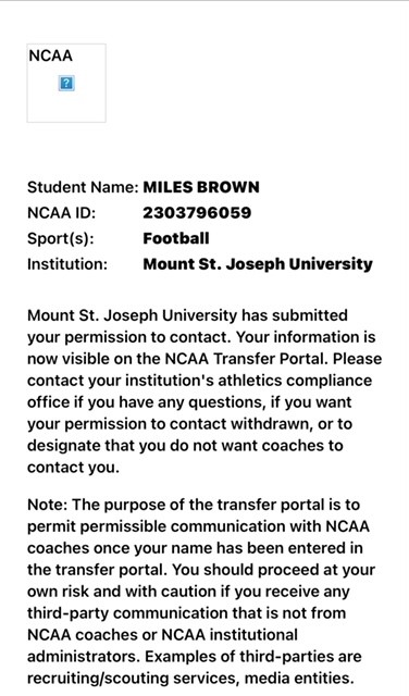 Miles_Brown8's tweet photo. Officially in the portal! Ready to go... https://t.co/fdRmAYulAk