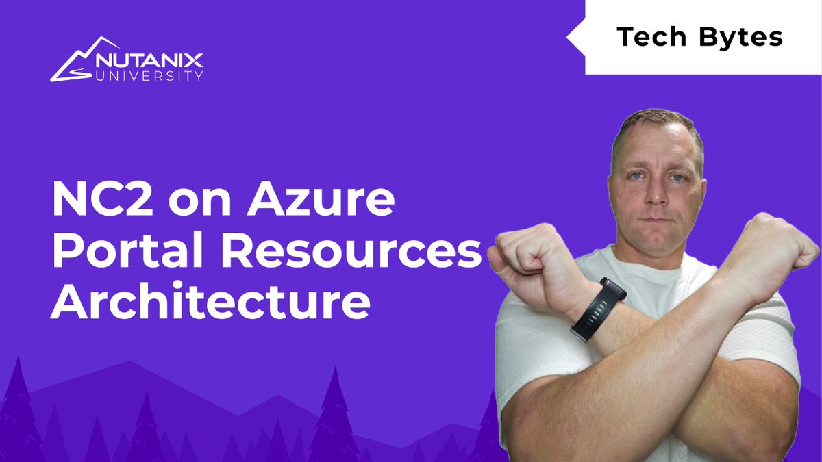 Nutanix University (@nutanixedu) on Twitter photo Join <a href="/dlink7/">Dwayne Lessner</a> in this video to see the consumed resources of an NC2 Cluster inside the Azure Portal and get a deeper understanding of the architecture of NC2.
▶️ bit.ly/496GsC6 Join <a href="/dlink7/">Dwayne Lessner</a> in this video to see the consumed resources of an NC2 Cluster inside the Azure Portal and get a deeper understanding of the architecture of NC2.
▶️ bit.ly/496GsC6