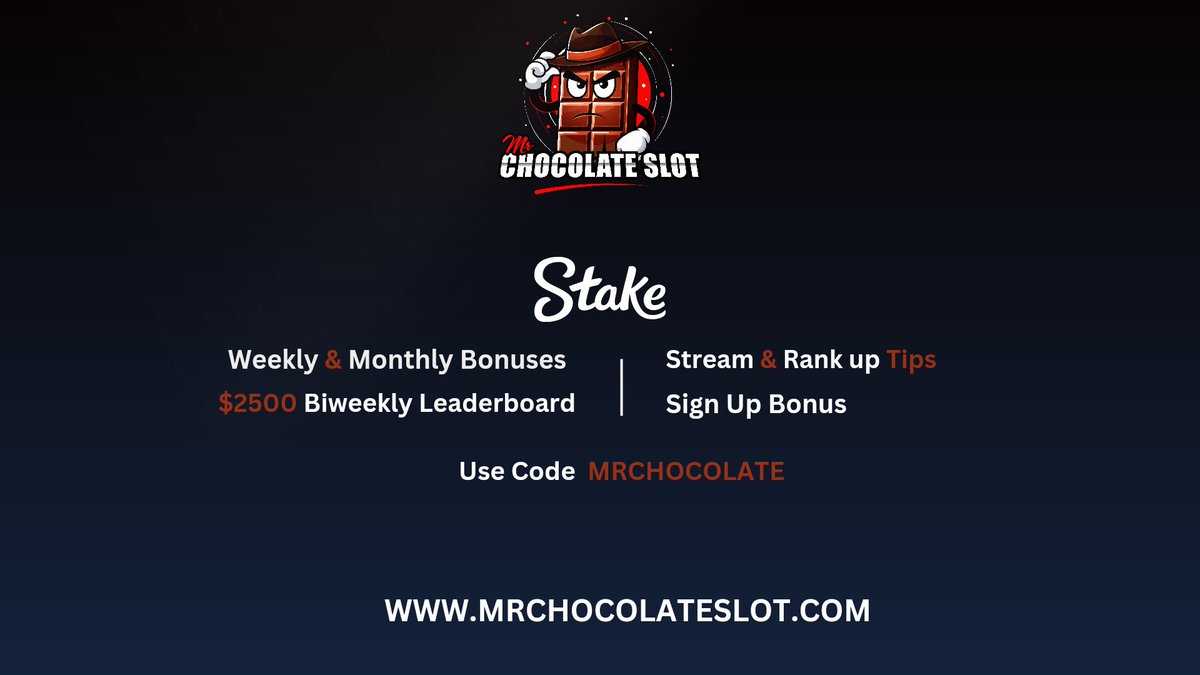 MrChocolateslot's tweet photo. ๐ Happy December ๐
Exiting news, Weโve officially partnered with @Stake!
Sign up now ๐ https://t.co/EUa50s45uY and unlock exclusive rewards & benefits! ๐
Want to know more? Join the fam on Discord for all the details: https://t.co/ZuluQlsjIh
#StakePartner #ExclusiveRewards #Stake #Casino