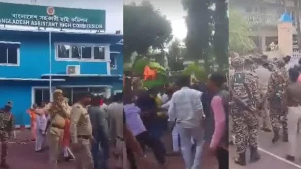MosiyorMd's tweet photo. Deeply concerned about the attack on the Bangladesh Assistant High Commission in Agartala 🇮🇳
Such incident is a serious breach of diplomatic norms and warrants immediate action.

@ChiefAdviserGoB
 
@DrSJaishankar
 
@MEAIndia
 
@UNGeneva https://t.co/qMLZaRaOJu