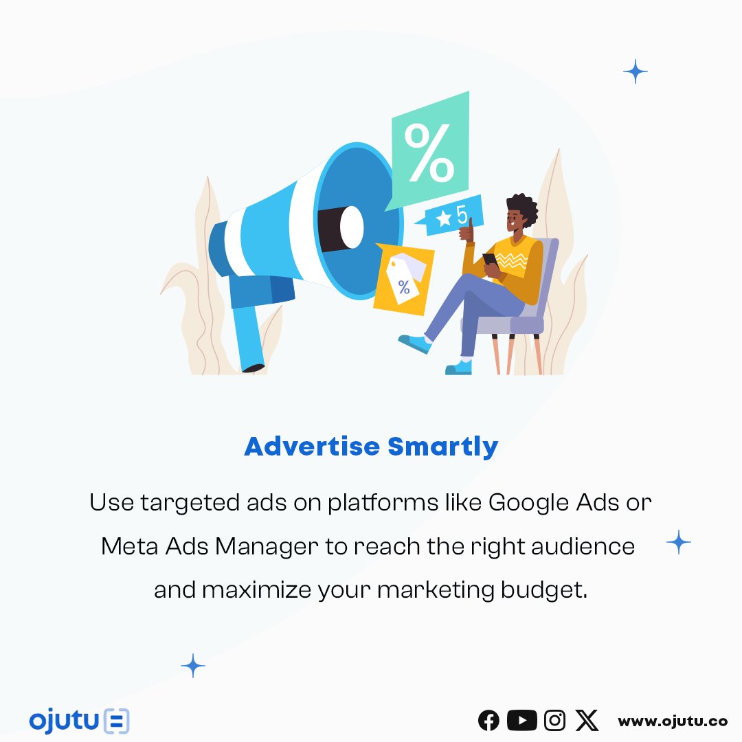 Ojutu_Inc's tweet photo. Want to take your business from zero to success? Try these simple strategies and let Ojutu help you grow smarter, not harder! #BusinessGrowth #Ojutu #SmallBusinessTips #SmartSolutions #OnlineSuccess #EfficiencyMatters https://t.co/AprCCflfSi