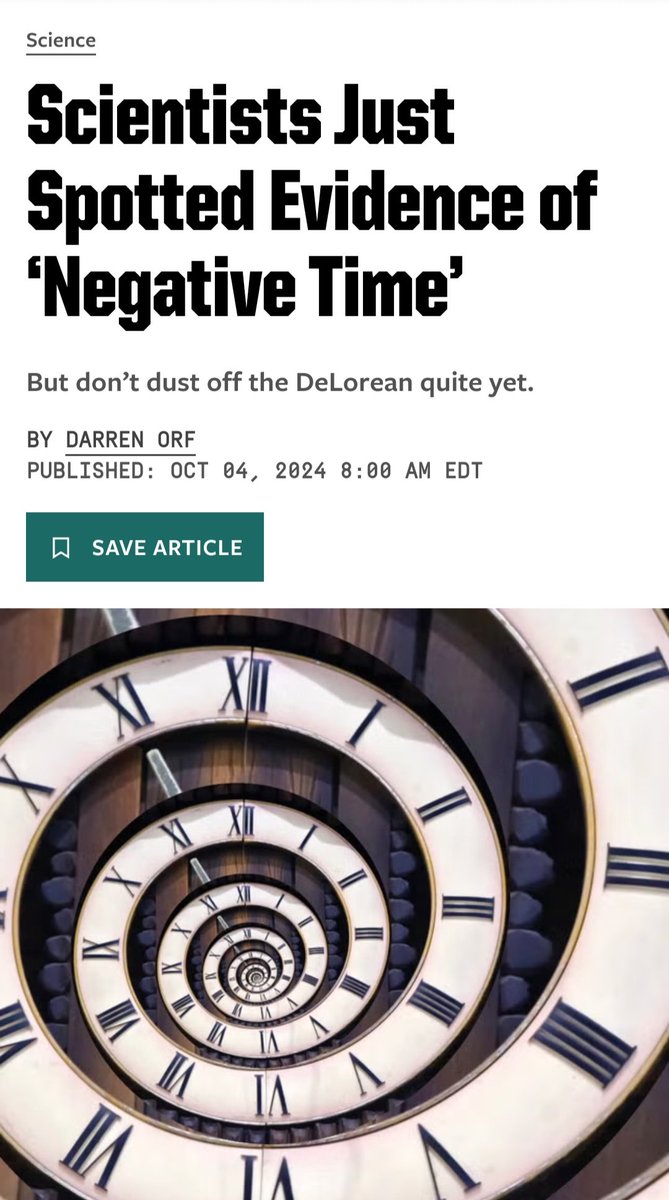 Leonidas_17GOI's tweet photo. So this also flew over alot of peoples heads😳🤯
Evidence of Negative Time just surfaced. ⏳
What if time doesn’t only move forward? A groundbreaking discovery that could rewrite the rules of reality or bring us closer to the impossible.
#TimeTravel #NegativeTime #TheMoreYouKnow
.@1776Tron