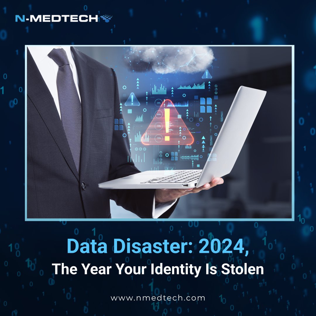 n_medtech's tweet photo. 2024 saw massive data breaches from healthcare to tech giants, exposing billions of personal &amp; financial records. Stay alert to protect your info!

#DataBreach #CyberSecurity #IdentityTheft #FraudPrevention #TechNews #CyberSafety https://t.co/KB0PFxjMZi